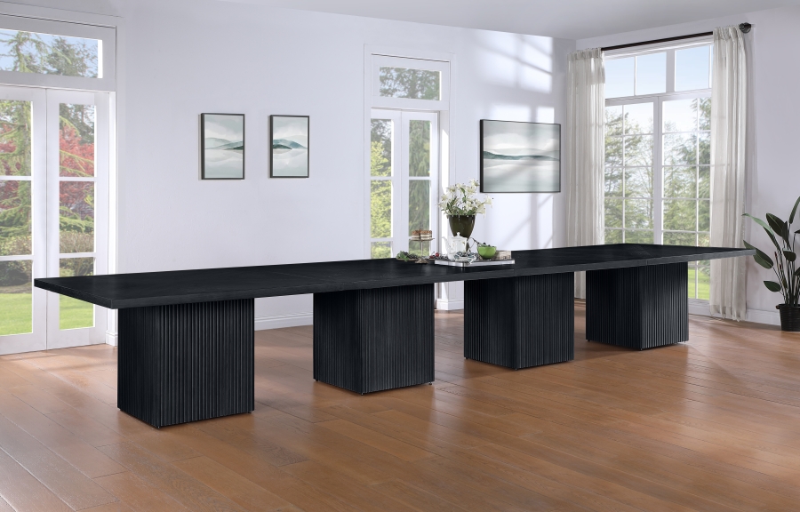 Belinda 54" Beech Wood And Oak Veneer Modular Dining Table