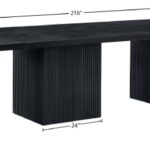 Belinda 54" Beech Wood And Oak Veneer Modular Dining Table