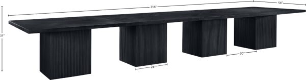 Belinda 54" Beech Wood And Oak Veneer Modular Dining Table
