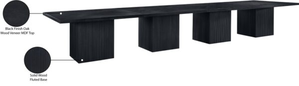 Belinda 54" Beech Wood And Oak Veneer Modular Dining Table
