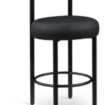 Bordeaux Vegan Leather Upholstered Counter Stool