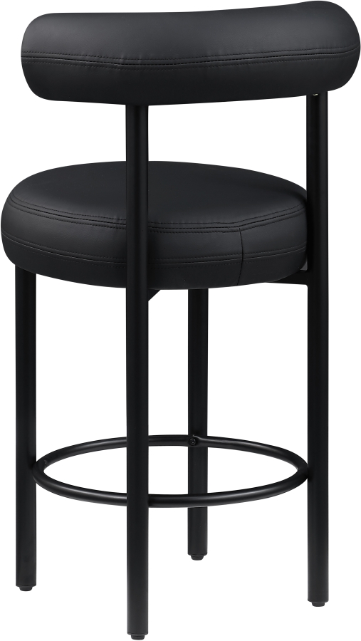 Bordeaux Vegan Leather Upholstered Counter Stool
