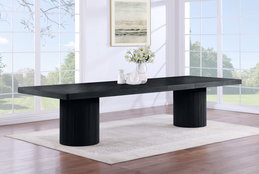 Belinda 96" - 144" Solid Wood And Oak Veneer Extendable Dining Table