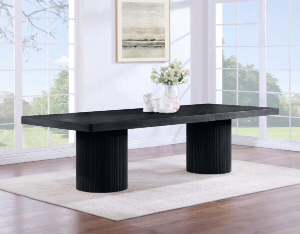 Belinda 96" - 144" Solid Wood And Oak Veneer Extendable Dining Table