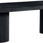 Belinda 96" - 144" Solid Wood And Oak Veneer Extendable Dining Table