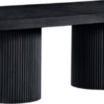 Belinda 96" - 144" Solid Wood And Oak Veneer Extendable Dining Table