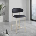 Lupita Vegan Leather Upholstered Counter Stool