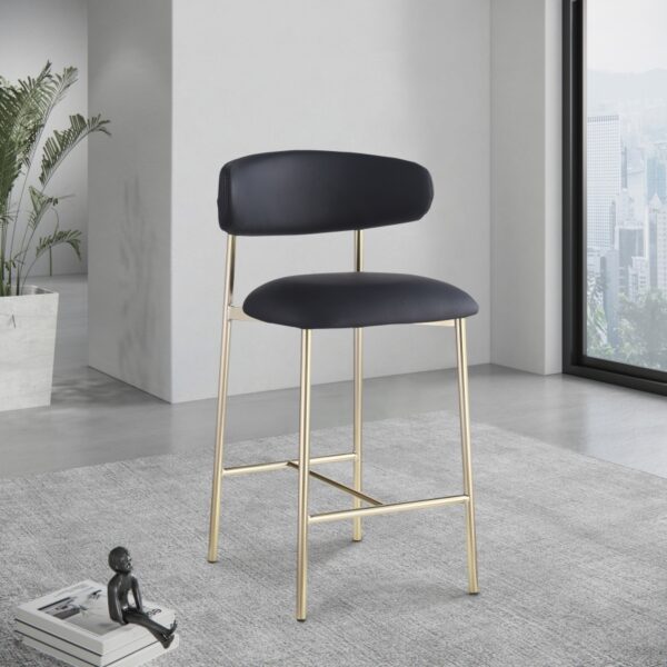 Lupita Vegan Leather Upholstered Counter Stool