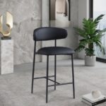Lupita Vegan Leather Upholstered Counter Stool
