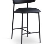 Lupita Vegan Leather Upholstered Counter Stool