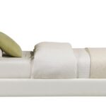 Camila Chenille Fabric Upholstered Twin Bed