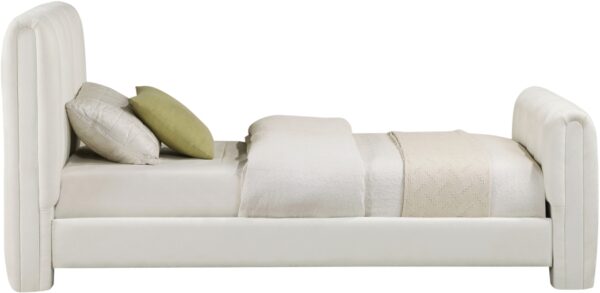 Camila Chenille Fabric Upholstered Twin Bed