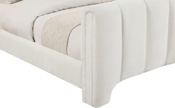 Camila Chenille Fabric Upholstered Twin Bed