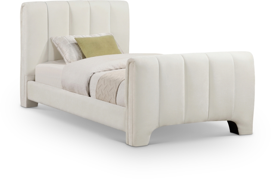 Camila Chenille Fabric Upholstered Bed