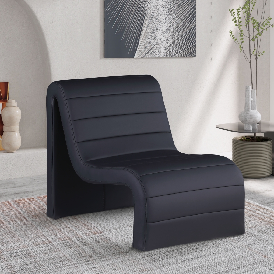 Ivy Vegan Leather Upholstered Accent Chair
