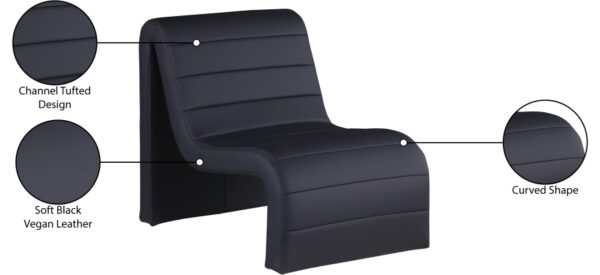 Ivy Vegan Leather Upholstered Accent Chair
