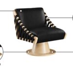 Millwin Vegan Leather Upholstered Swivel Accent Chair