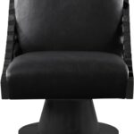 Millwin Vegan Leather Upholstered Swivel Accent Chair
