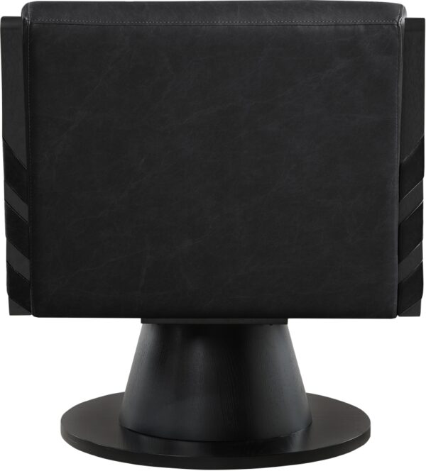 Millwin Vegan Leather Upholstered Swivel Accent Chair