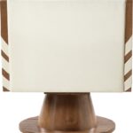 Millwin Vegan Leather Upholstered Swivel Accent Chair