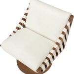 Millwin Vegan Leather Upholstered Swivel Accent Chair