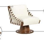 Millwin Vegan Leather Upholstered Swivel Accent Chair