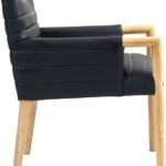 Aimee Vegan Leather Upholstered Dining Arm Chair