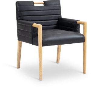 Aimee Vegan Leather Upholstered Dining Arm Chair