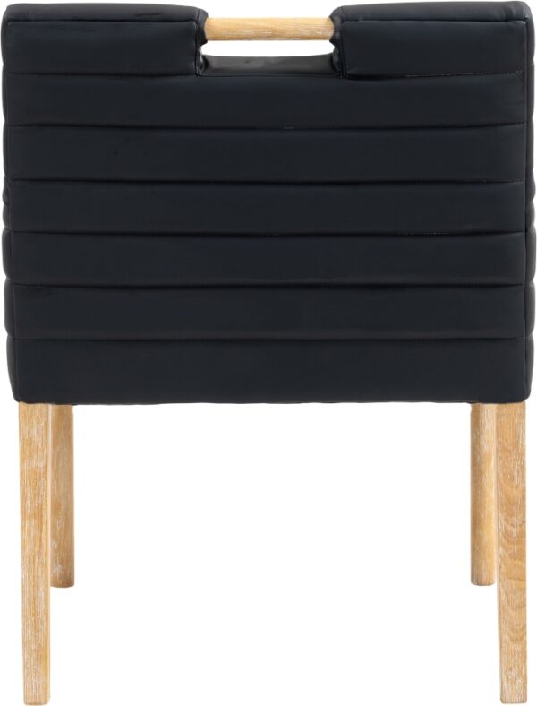 Aimee Vegan Leather Upholstered Dining Arm Chair