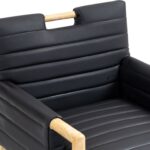 Aimee Vegan Leather Upholstered Dining Arm Chair