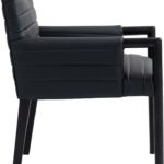 Aimee Vegan Leather Upholstered Dining Arm Chair