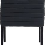 Aimee Vegan Leather Upholstered Dining Arm Chair