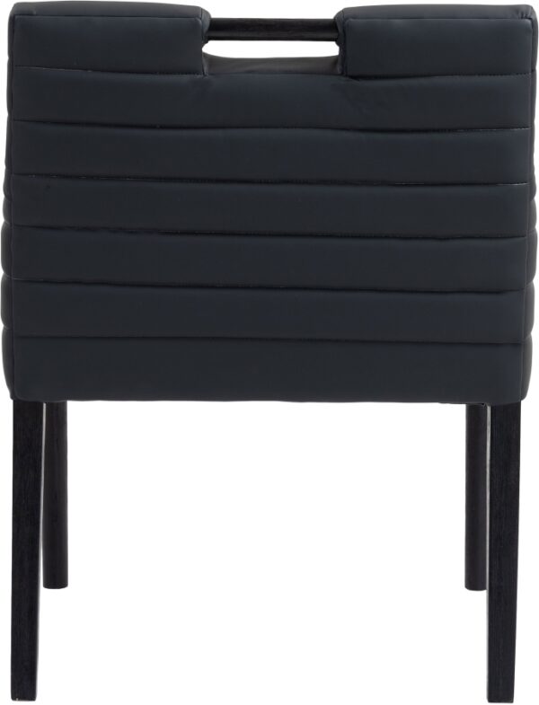 Aimee Vegan Leather Upholstered Dining Arm Chair