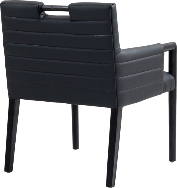 Aimee Vegan Leather Upholstered Dining Arm Chair