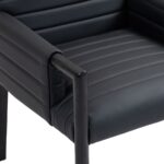 Aimee Vegan Leather Upholstered Dining Arm Chair