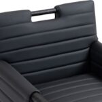 Aimee Vegan Leather Upholstered Dining Arm Chair