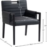 Aimee Vegan Leather Upholstered Dining Arm Chair