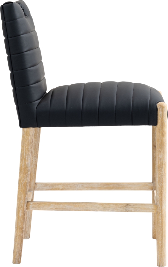 Aimee Vegan Leather Upholstered Counter Stool