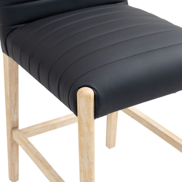 Aimee Vegan Leather Upholstered Counter Stool