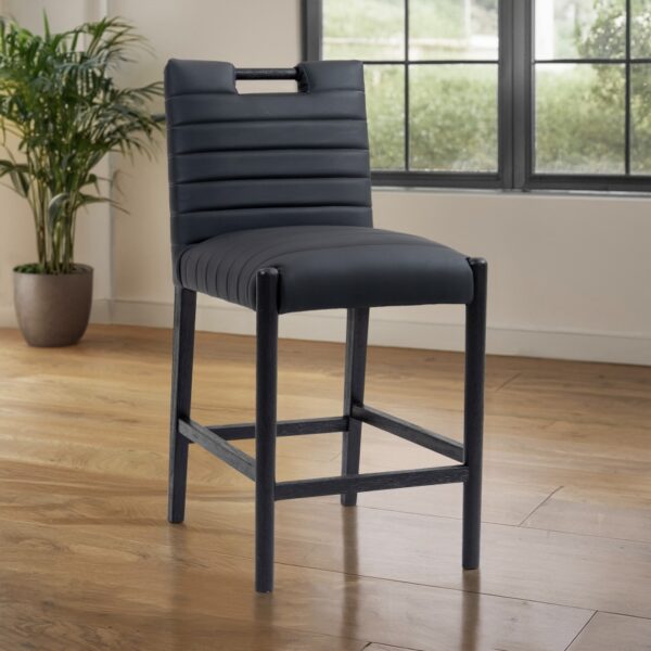 Aimee Vegan Leather Upholstered Counter Stool
