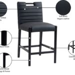 Aimee Vegan Leather Upholstered Counter Stool