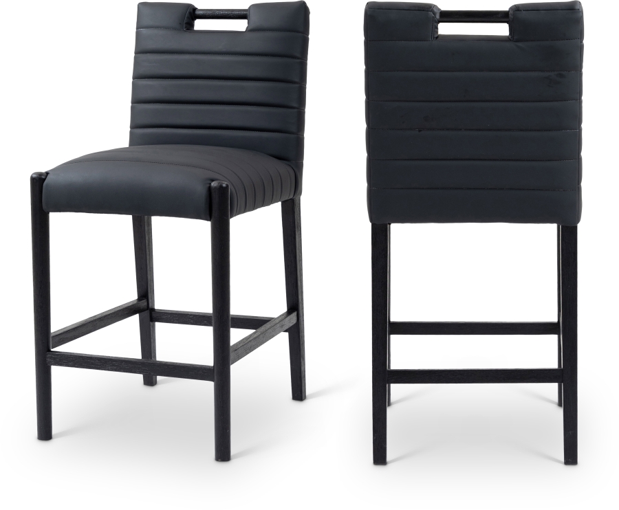 Aimee Vegan Leather Upholstered Counter Stool