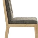 Gwendolyn Linen Textured Fabric Upholstered Dining Side Chair