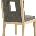 Gwendolyn Linen Textured Fabric Upholstered Dining Side Chair