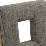 Gwendolyn Linen Textured Fabric Upholstered Dining Side Chair