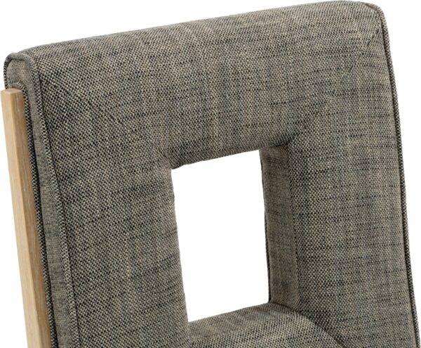 Gwendolyn Linen Textured Fabric Upholstered Dining Side Chair