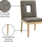 Gwendolyn Linen Textured Fabric Upholstered Dining Side Chair