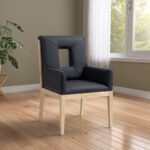 Gwendolyn Vegan Leather Upholstered Dining Arm Chair