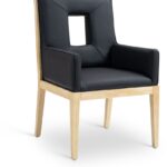 Gwendolyn Vegan Leather Upholstered Dining Arm Chair