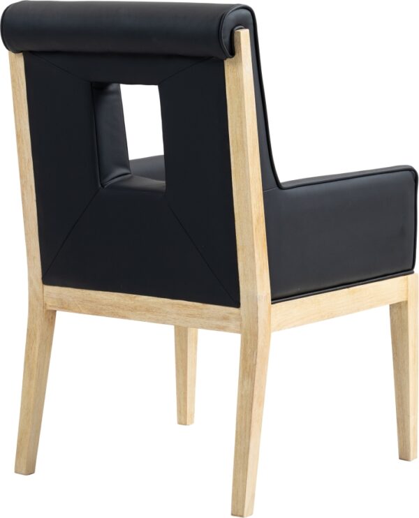 Gwendolyn Vegan Leather Upholstered Dining Arm Chair